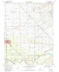 Escalon California Historical topographic map, 1:24000 scale, 7.5 X 7.5 Minute, Year 1968