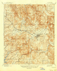 Escondido California Historical topographic map, 1:62500 scale, 15 X 15 Minute, Year 1901