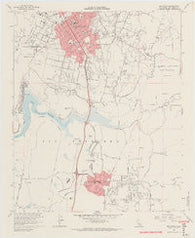 Escondido California Historical topographic map, 1:24000 scale, 7.5 X 7.5 Minute, Year 1968