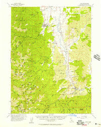 Etna California Historical topographic map, 1:62500 scale, 15 X 15 Minute, Year 1955