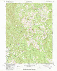 Ettersburg California Historical topographic map, 1:24000 scale, 7.5 X 7.5 Minute, Year 1969