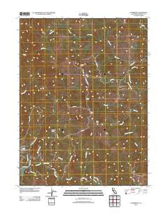 Ettersburg California Historical topographic map, 1:24000 scale, 7.5 X 7.5 Minute, Year 2012