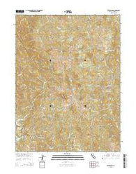 Ettersburg California Current topographic map, 1:24000 scale, 7.5 X 7.5 Minute, Year 2015