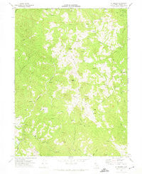Ettersburg California Historical topographic map, 1:24000 scale, 7.5 X 7.5 Minute, Year 1969