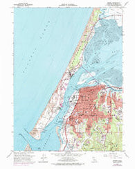 Eureka California Historical topographic map, 1:24000 scale, 7.5 X 7.5 Minute, Year 1958