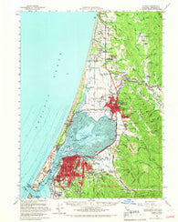 Eureka California Historical topographic map, 1:62500 scale, 15 X 15 Minute, Year 1959