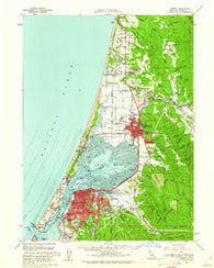 Eureka California Historical topographic map, 1:62500 scale, 15 X 15 Minute, Year 1959