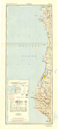 Eureka California Historical topographic map, 1:250000 scale, 2 X 1 Degree, Year 1949