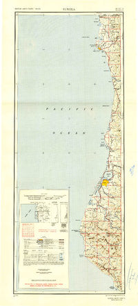 Eureka California Historical topographic map, 1:250000 scale, 2 X 1 Degree, Year 1949