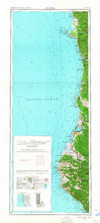 Eureka California Historical topographic map, 1:250000 scale, 2 X 1 Degree, Year 1958