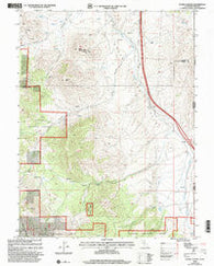 Evans Canyon California Historical topographic map, 1:24000 scale, 7.5 X 7.5 Minute, Year 2000