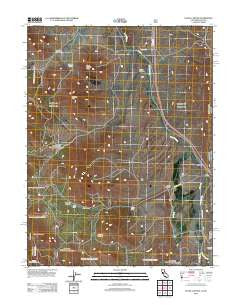 Evans Canyon California Historical topographic map, 1:24000 scale, 7.5 X 7.5 Minute, Year 2012