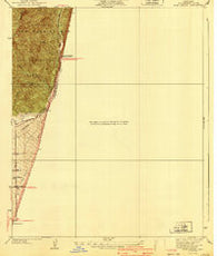 Evey Canyon California Historical topographic map, 1:24000 scale, 7.5 X 7.5 Minute, Year 1940