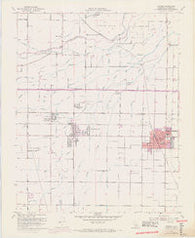 Exeter California Historical topographic map, 1:24000 scale, 7.5 X 7.5 Minute, Year 1950