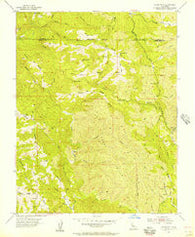 Eylar Mountain California Historical topographic map, 1:24000 scale, 7.5 X 7.5 Minute, Year 1955