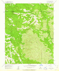 Eylar Mountain California Historical topographic map, 1:24000 scale, 7.5 X 7.5 Minute, Year 1955