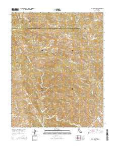 Eylar Mountain California Current topographic map, 1:24000 scale, 7.5 X 7.5 Minute, Year 2015