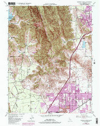 Fairfield North California Historical topographic map, 1:24000 scale, 7.5 X 7.5 Minute, Year 1951