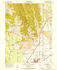 Fairfield North California Historical topographic map, 1:24000 scale, 7.5 X 7.5 Minute, Year 1951