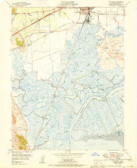 Fairfield California Historical topographic map, 1:24000 scale, 7.5 X 7.5 Minute, Year 1950