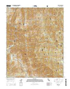 Fairview California Current topographic map, 1:24000 scale, 7.5 X 7.5 Minute, Year 2015