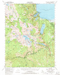 Fallen Leaf Lake California Historical topographic map, 1:62500 scale, 15 X 15 Minute, Year 1955