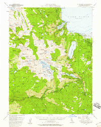Fallen Leaf Lake California Historical topographic map, 1:62500 scale, 15 X 15 Minute, Year 1955