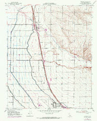 Famoso California Historical topographic map, 1:24000 scale, 7.5 X 7.5 Minute, Year 1953