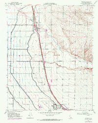 Famoso California Historical topographic map, 1:24000 scale, 7.5 X 7.5 Minute, Year 1953