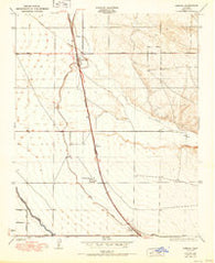 Famoso California Historical topographic map, 1:24000 scale, 7.5 X 7.5 Minute, Year 1950