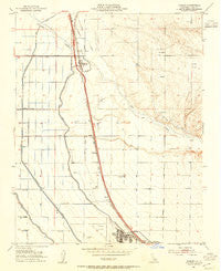 Famoso California Historical topographic map, 1:24000 scale, 7.5 X 7.5 Minute, Year 1953