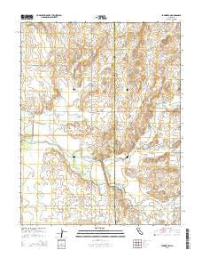 Farmington California Current topographic map, 1:24000 scale, 7.5 X 7.5 Minute, Year 2015