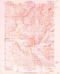 Farmington California Historical topographic map, 1:24000 scale, 7.5 X 7.5 Minute, Year 1953