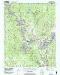 Felton California Historical topographic map, 1:24000 scale, 7.5 X 7.5 Minute, Year 1998