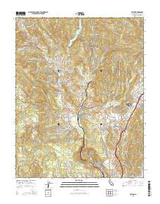 Felton California Current topographic map, 1:24000 scale, 7.5 X 7.5 Minute, Year 2015