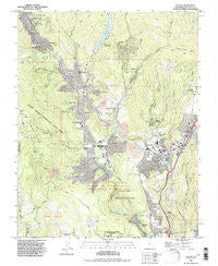 Felton California Historical topographic map, 1:24000 scale, 7.5 X 7.5 Minute, Year 1991