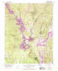 Felton California Historical topographic map, 1:24000 scale, 7.5 X 7.5 Minute, Year 1955