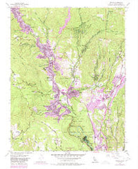 Felton California Historical topographic map, 1:24000 scale, 7.5 X 7.5 Minute, Year 1955