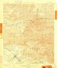 Fernando California Historical topographic map, 1:62500 scale, 15 X 15 Minute, Year 1900