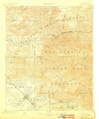 Fernando California Historical topographic map, 1:62500 scale, 15 X 15 Minute, Year 1900