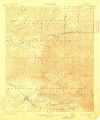 Fernando California Historical topographic map, 1:62500 scale, 15 X 15 Minute, Year 1900