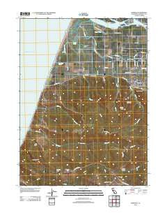 Ferndale California Historical topographic map, 1:24000 scale, 7.5 X 7.5 Minute, Year 2012