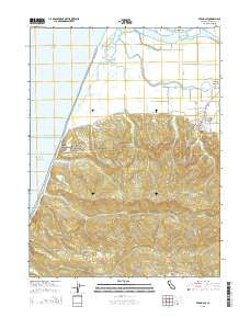 Ferndale California Current topographic map, 1:24000 scale, 7.5 X 7.5 Minute, Year 2015