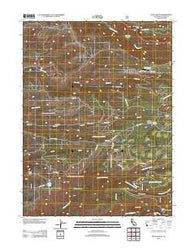 Finley Butte California Historical topographic map, 1:24000 scale, 7.5 X 7.5 Minute, Year 2012