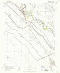 Firebaugh California Historical topographic map, 1:24000 scale, 7.5 X 7.5 Minute, Year 1956