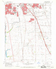 Florin California Historical topographic map, 1:24000 scale, 7.5 X 7.5 Minute, Year 1968