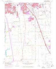 Florin California Historical topographic map, 1:24000 scale, 7.5 X 7.5 Minute, Year 1968
