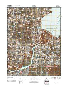 Folsom California Historical topographic map, 1:24000 scale, 7.5 X 7.5 Minute, Year 2012