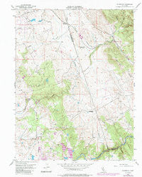 Folsom SE California Historical topographic map, 1:24000 scale, 7.5 X 7.5 Minute, Year 1954