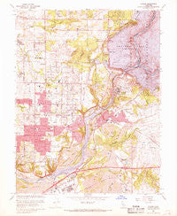 Folsom California Historical topographic map, 1:24000 scale, 7.5 X 7.5 Minute, Year 1967